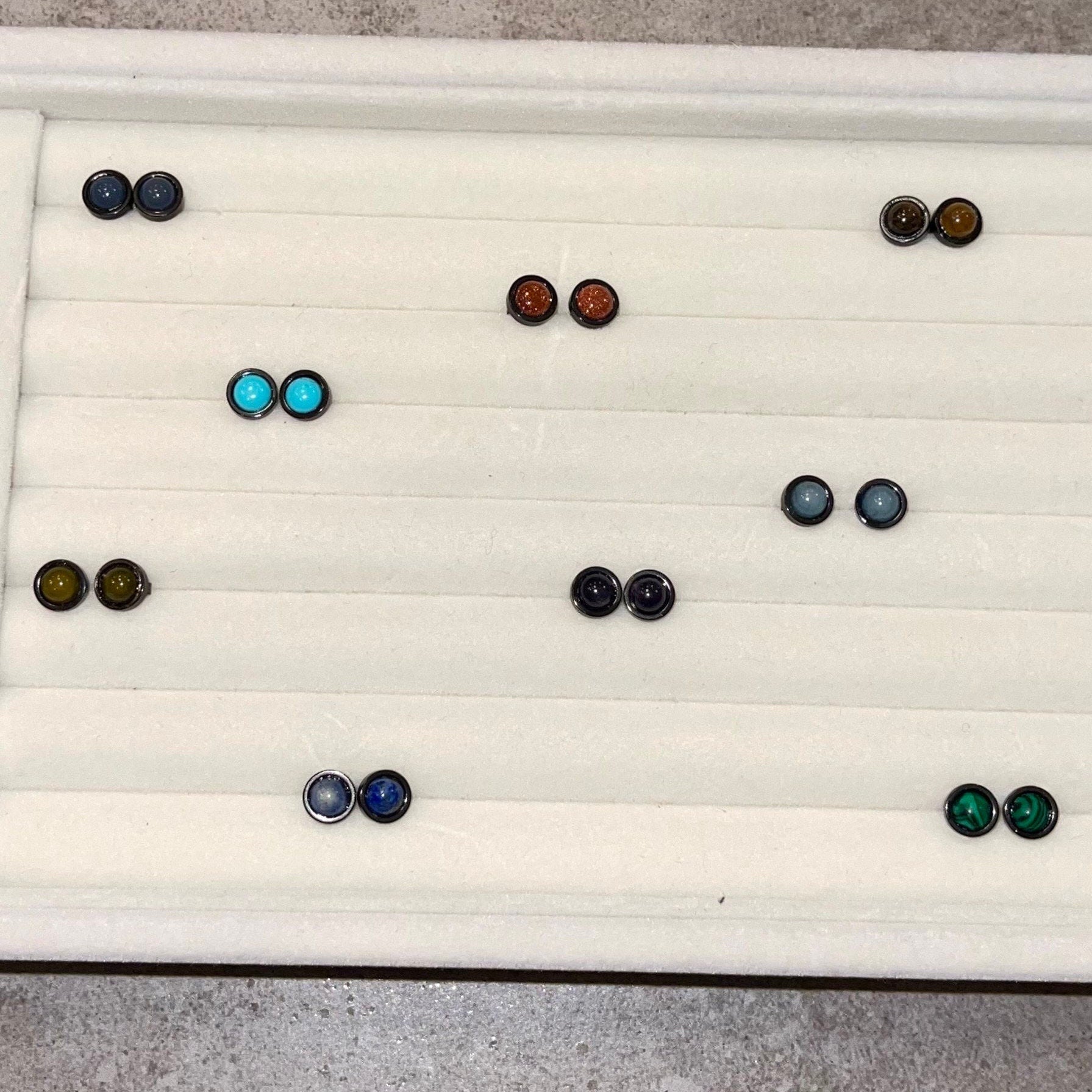 6mm Gemstone Earrings